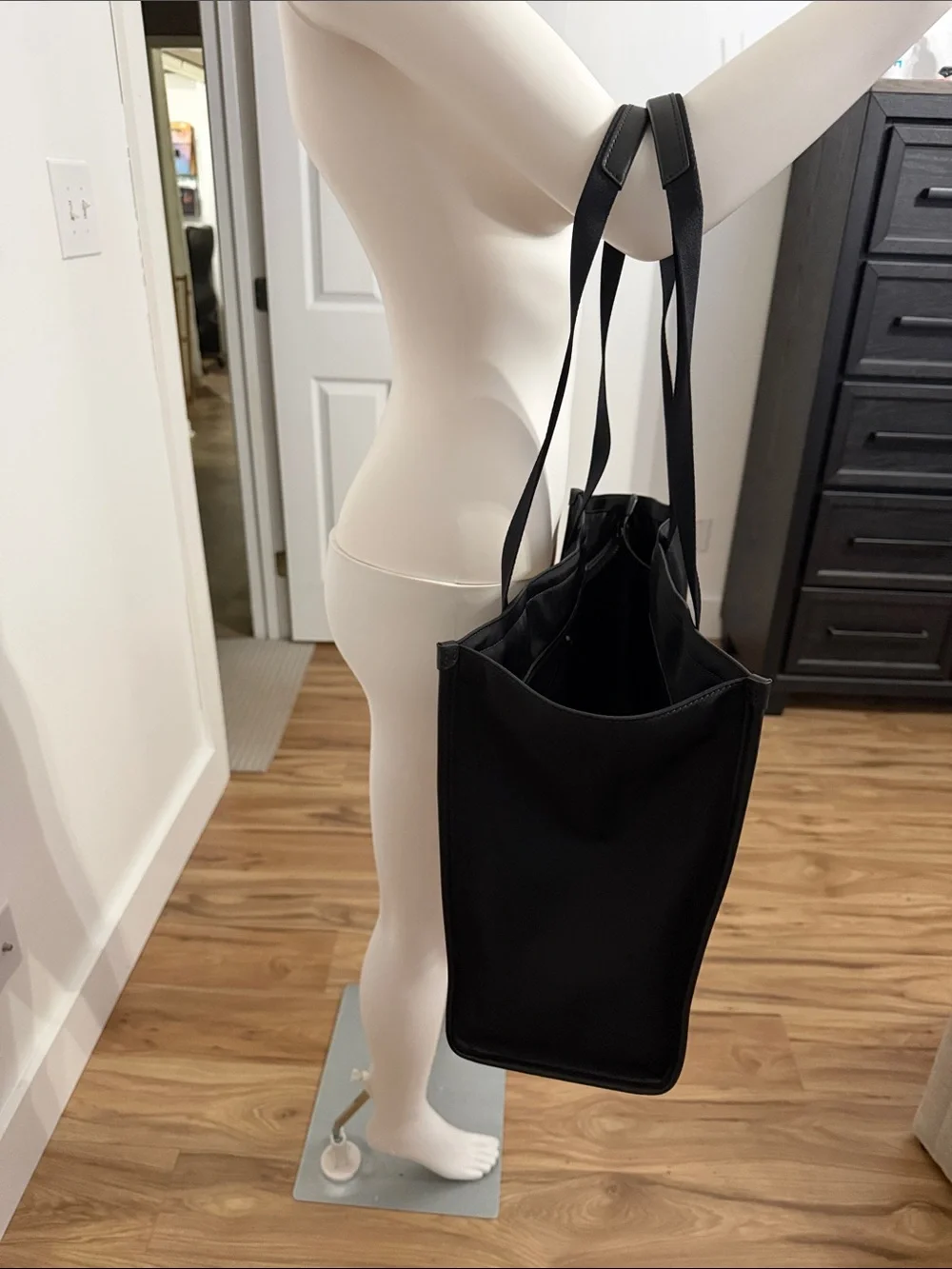 kate spade Black Nylon Tote with Logo Webbed Straps